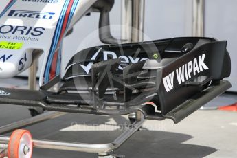 World © Octane Photographic Ltd. Williams Martini Racing, Front wing variations 4. Thursday 21st July 2016, F1 Hungarian GP Pitlane, Hungaroring, Hungary. Digital Ref :1636CB1D5659