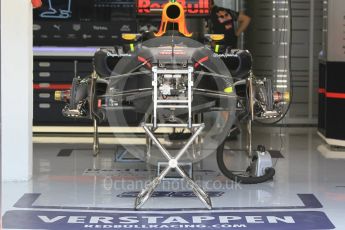 World © Octane Photographic Ltd. Red Bull Racing RB12 - Max Verstappen. Thursday 21st July 2016, F1 Hungarian GP Pitlane, Hungaroring, Hungary. Digital Ref :1636CB1D5666