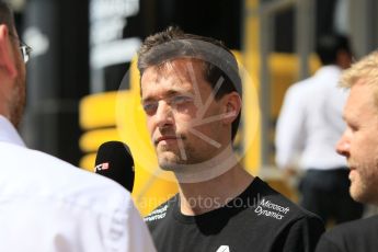 World © Octane Photographic Ltd. Renault Sport F1 Team RS16 – Jolyon Palmer. Thursday 21st July 2016, F1 Hungarian GP Paddock, Hungaroring, Hungary. Digital Ref :1636CB1D5693