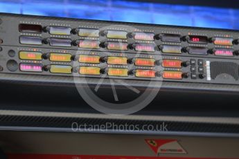 World © Octane Photographic Ltd. Scuderia Ferrari pit wall comms board. Thursday 21st July 2016, F1 Hungarian GP Paddock, Hungaroring, Hungary. Digital Ref :1636CB1D5721