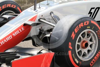 World © Octane Photographic Ltd. Haas F1 Team VF-16. Thursday 21st July 2016, F1 Hungarian GP Paddock, Hungaroring, Hungary. Digital Ref :1636CB1D5735