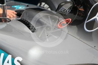 World © Octane Photographic Ltd. Mercedes AMG Petronas W07 Hybrid – Lewis Hamilton. Thursday 21st July 2016, F1 Hungarian GP Paddock, Hungaroring, Hungary. Digital Ref :1636CB1D5784