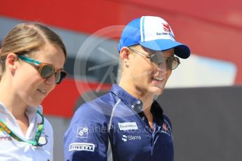 World © Octane Photographic Ltd. Sauber F1 Team C35 – Marcus Ericsson. Thursday 21st July 2016, F1 Hungarian GP Paddock, Hungaroring, Hungary. Digital Ref :1636CB1D5878