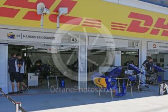 World © Octane Photographic Ltd. Sauber F1 Team C35 – Marcus Ericsson. Thursday 21st July 2016, F1 Hungarian GP Pitlane, Hungaroring, Hungary. Digital Ref : 1636CB5D6296