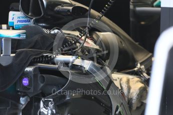 World © Octane Photographic Ltd. Mercedes AMG Petronas W07 Hybrid. Thursday 21st July 2016, F1 Hungarian GP Pitlane, Hungaroring, Hungary. Digital Ref :1636CB5D6353