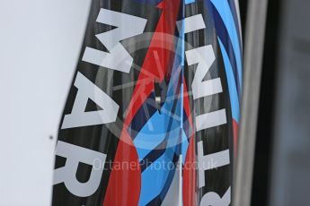 World © Octane Photographic Ltd. Williams Martini Racing, Williams Mercedes FW38. Thursday 21st July 2016, F1 Hungarian GP Pitlane, Hungaroring, Hungary. Digital Ref :1636CB5D6365