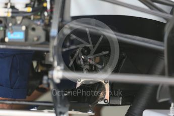 World © Octane Photographic Ltd. Williams Martini Racing, Williams Mercedes FW38 floor support. Thursday 21st July 2016, F1 Hungarian GP Pitlane, Hungaroring, Hungary. Digital Ref :1636CB5D6400