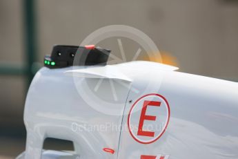 World © Octane Photographic Ltd. Haas F1 Team VF-16. Thursday 21st July 2016, F1 Hungarian GP Paddock, Hungaroring, Hungary. Digital Ref :1636CB5D6420
