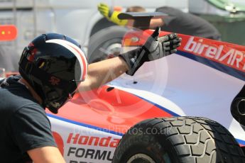 World © Octane Photographic Ltd. ART Grand Prix – GP2 pitstop practice. Thursday 21st July 2016, GP3 Paddock, Hungaroring, Hungary. Digital Ref :1637CB1D5554