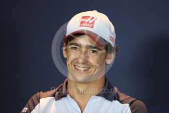 World © Octane Photographic Ltd. F1 Italian GP FIA Drivers’ Press Conference, Monza, Italy. Thursday 1st September 2016. Haas F1 Team - Esteban Gutierrez. Digital Ref : 1695LB1D4235