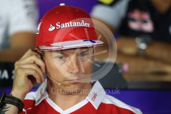 World © Octane Photographic Ltd. F1 Italian GP FIA Drivers’ Press Conference, Monza, Italy. Thursday 1st September 2016. Scuderia Ferrari – Kimi Raikkonen. Digital Ref : 1695LB1D4321