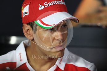 World © Octane Photographic Ltd. F1 Italian GP FIA Drivers’ Press Conference, Monza, Italy. Thursday 1st September 2016. Scuderia Ferrari – Sebastian Vettel. Digital Ref : 1695LB1D4328