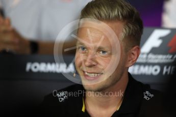 World © Octane Photographic Ltd. F1 Italian GP FIA Drivers’ Press Conference, Monza, Italy. Thursday 1st September 2016. Renault Sport F1 Team - Kevin Magnussen. Digital Ref : 1695LB1D4339