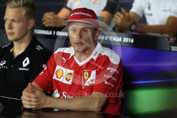 World © Octane Photographic Ltd. F1 Italian GP FIA Drivers’ Press Conference, Monza, Italy. Thursday 1st September 2016. Scuderia Ferrari – Kimi Raikkonen. Digital Ref : 1695LB2D5346