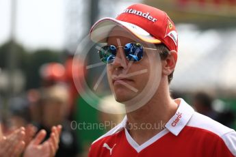 World © Octane Photographic Ltd. Scuderia Ferrari SF16-H – Sebastian Vettel. Sunday 4th September 2016, F1 Italian GP Drivers’ Parade, Monza, Italy. Digital Ref :1709LB1D0207
