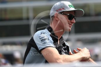 World © Octane Photographic Ltd. Sahara Force India VJM09 - Nico Hulkenberg. Sunday 4th September 2016, F1 Italian GP Drivers’ Parade, Monza, Italy. Digital Ref :1709LB1D0230