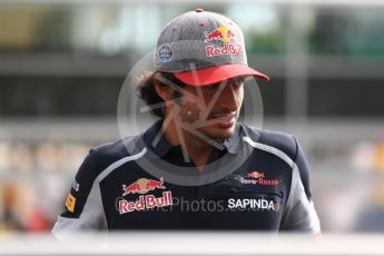 World © Octane Photographic Ltd. Scuderia Toro Rosso STR11 – Carlos Sainz. Sunday 4th September 2016, F1 Italian GP Drivers’ Parade, Monza, Italy. Digital Ref :1709LB1D0234