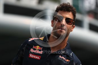 World © Octane Photographic Ltd. Red Bull Racing RB12 – Daniel Ricciardo. Sunday 4th September 2016, F1 Italian GP Drivers’ Parade, Monza, Italy. Digital Ref :1709LB1D0270