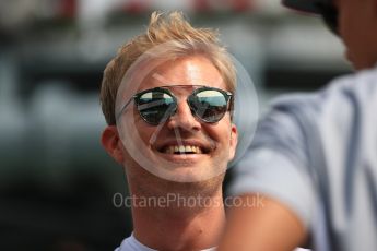 World © Octane Photographic Ltd. Mercedes AMG Petronas W07 Hybrid – Nico Rosberg. Sunday 4th September 2016, F1 Italian GP Drivers’ Parade, Monza, Italy. Digital Ref :1709LB1D0278