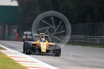 World © Octane Photographic Ltd. Renault Sport F1 Team RS16 – Jolyon Palmer. Friday 2nd September 2016, F1 Italian GP Practice 1, Monza, Italy. Digital Ref :1697LB1D4523
