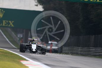 World © Octane Photographic Ltd. Sahara Force India VJM09 - Sergio Perez with Halo fitted. Friday 2nd September 2016, F1 Italian GP Practice 1, Monza, Italy. Digital Ref :1697LB1D4556