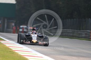 World © Octane Photographic Ltd. Scuderia Toro Rosso STR11 – Daniil Kvyat. Friday 2nd September 2016, F1 Italian GP Practice 1, Monza, Italy. Digital Ref :1697LB1D4609