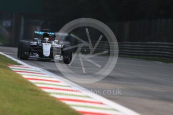 World © Octane Photographic Ltd. Mercedes AMG Petronas W07 Hybrid – Lewis Hamilton. Friday 2nd September 2016, F1 Italian GP Practice 1, Monza, Italy. Digital Ref :1697LB1D4804