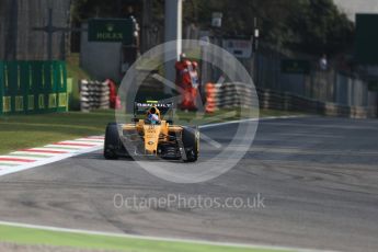 World © Octane Photographic Ltd. Renault Sport F1 Team RS16 – Jolyon Palmer. Friday 2nd September 2016, F1 Italian GP Practice 1, Monza, Italy. Digital Ref :1697LB1D5105