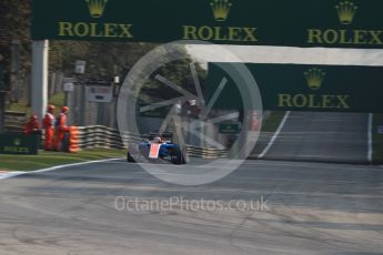 World © Octane Photographic Ltd. Manor Racing MRT05 - Pascal Wehrlein. Friday 2nd September 2016, F1 Italian GP Practice 1, Monza, Italy. Digital Ref :1697LB1D5149