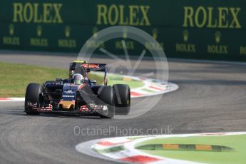 World © Octane Photographic Ltd. Scuderia Toro Rosso STR11 – Carlos Sainz. Friday 2nd September 2016, F1 Italian GP Practice 1, Monza, Italy. Digital Ref :1697LB1D5604