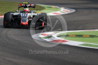 World © Octane Photographic Ltd. Haas F1 Team VF-16 - Esteban Gutierrez. Friday 2nd September 2016, F1 Italian GP Practice 1, Monza, Italy. Digital Ref :1697LB1D5624