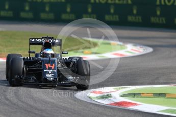 World © Octane Photographic Ltd. McLaren Honda MP4-31 – Fernando Alonso. Friday 2nd September 2016, F1 Italian GP Practice 1, Monza, Italy. Digital Ref :1697LB1D5780