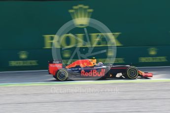 World © Octane Photographic Ltd. Red Bull Racing RB12 – Max Verstappen. Friday 2nd September 2016, F1 Italian GP Practice 1, Monza, Italy. Digital Ref :1697LB2D5546