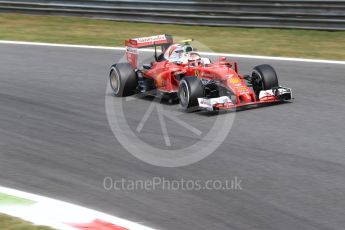 World © Octane Photographic Ltd. Scuderia Ferrari SF16-H – Kimi Raikkonen. Friday 2nd September 2016, F1 Italian GP Practice 2, Monza, Italy. Digital Ref : 1699LB1D6048