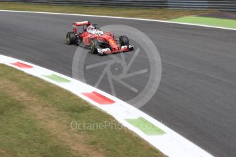 World © Octane Photographic Ltd. Scuderia Ferrari SF16-H – Sebastian Vettel. Friday 2nd September 2016, F1 Italian GP Practice 2, Monza, Italy. Digital Ref : 1699LB1D6089