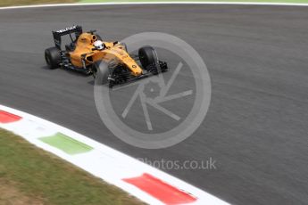 World © Octane Photographic Ltd. Renault Sport F1 Team RS16 - Kevin Magnussen. Friday 2nd September 2016, F1 Italian GP Practice 2, Monza, Italy. Digital Ref : 1699LB1D6136