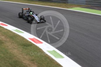 World © Octane Photographic Ltd. Sahara Force India VJM09 - Nico Hulkenberg. Friday 2nd September 2016, F1 Italian GP Practice 2, Monza, Italy. Digital Ref : 1699LB1D6158