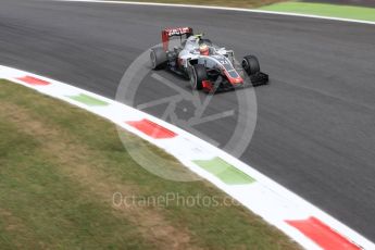 World © Octane Photographic Ltd. Haas F1 Team VF-16 - Esteban Gutierrez. Friday 2nd September 2016, F1 Italian GP Practice 2, Monza, Italy. Digital Ref : 1699LB1D6193