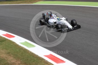 World © Octane Photographic Ltd. Williams Martini Racing, Williams Mercedes FW38 – Felipe Massa. Friday 2nd September 2016, F1 Italian GP Practice 2, Monza, Italy. Digital Ref : 1699LB1D6227