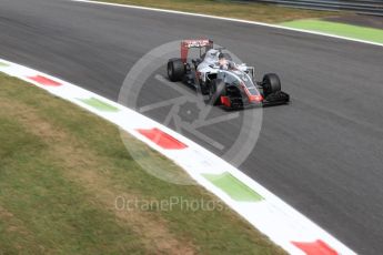 World © Octane Photographic Ltd. Haas F1 Team VF-16 – Romain Grosjean. Friday 2nd September 2016, F1 Italian GP Practice 2, Monza, Italy. Digital Ref : 1699LB1D6266