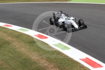 World © Octane Photographic Ltd. Williams Martini Racing, Williams Mercedes FW38 – Felipe Massa. Friday 2nd September 2016, F1 Italian GP Practice 2, Monza, Italy. Digital Ref : 1699LB1D6314