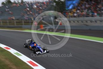World © Octane Photographic Ltd. Sauber F1 Team C35 – Felipe Nasr. Friday 2nd September 2016, F1 Italian GP Practice 2, Monza, Italy. Digital Ref : 1699LB2D6028