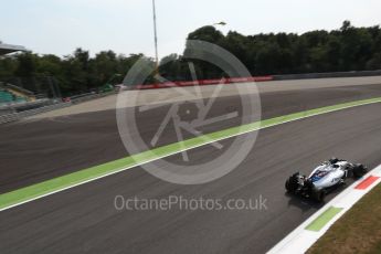 World © Octane Photographic Ltd. Williams Martini Racing, Williams Mercedes FW38 – Valtteri Bottas. Friday 2nd September 2016, F1 Italian GP Practice 2, Monza, Italy. Digital Ref : 1699LB2D6080