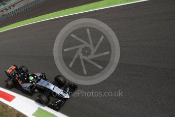 World © Octane Photographic Ltd. Sahara Force India VJM09 - Nico Hulkenberg. Friday 2nd September 2016, F1 Italian GP Practice 2, Monza, Italy. Digital Ref : 1699LB2D6173