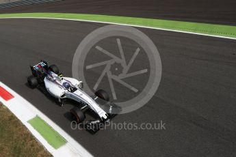 World © Octane Photographic Ltd. Williams Martini Racing, Williams Mercedes FW38 – Valtteri Bottas. Friday 2nd September 2016, F1 Italian GP Practice 2, Monza, Italy. Digital Ref : 1699LB2D6248