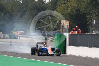 World © Octane Photographic Ltd. Manor Racing MRT05 - Pascal Wehrlein. Saturday 3rd September 2016, F1 Italian GP Practice 3, Monza, Italy. Digital Ref :1704LB1D7877