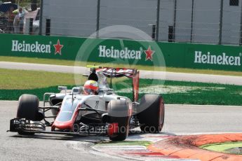 World © Octane Photographic Ltd. Haas F1 Team VF-16 - Esteban Gutierrez. Saturday 3rd September 2016, F1 Italian GP Qualifying, Monza, Italy. Digital Ref :1705LB1D8096