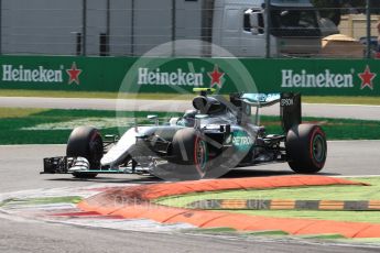 World © Octane Photographic Ltd. Mercedes AMG Petronas W07 Hybrid – Nico Rosberg. Saturday 3rd September 2016, F1 Italian GP Qualifying, Monza, Italy. Digital Ref :1705LB1D8257