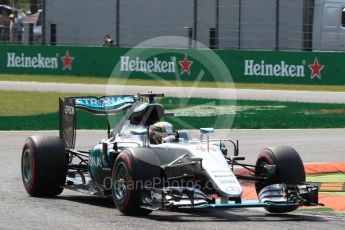 World © Octane Photographic Ltd. Mercedes AMG Petronas W07 Hybrid – Lewis Hamilton. Saturday 3rd September 2016, F1 Italian GP Qualifying, Monza, Italy. Digital Ref :1705LB1D8279