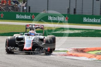 World © Octane Photographic Ltd. Haas F1 Team VF-16 – Romain Grosjean. Saturday 3rd September 2016, F1 Italian GP Qualifying, Monza, Italy. Digital Ref :1705LB1D8288